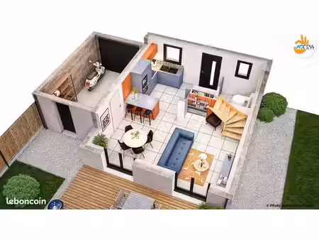 maison 4 pièces 68 m²