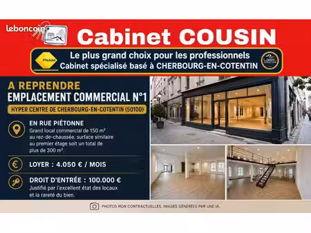 local prêt-à-porter 150 m²