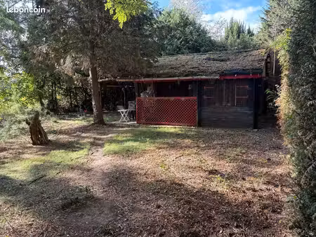 chalet sur beau terrain étang de vaux