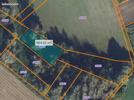 vends parcelle boisée