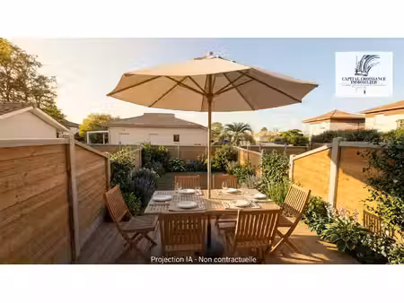 maison t3 duplex avec jardin - la teste de buch
