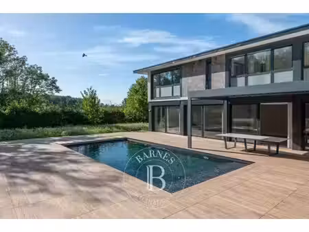 ecully - maison contemporaine - 5 chambres - salle de sport - piscine - garage