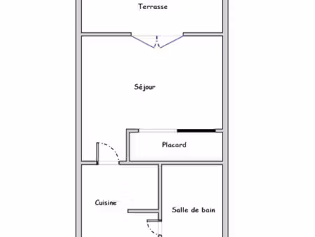 studio 1 pièce 21 m²