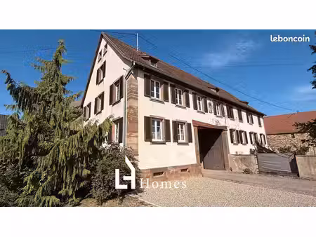 crastatt - ensemble immobilier avec 2 appartements  combles aménageables  jardin et statio