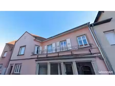 erstein centre : appartement 3 pièces de 57 m² rénové dans de l'ancien  avec balcon et cav