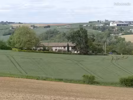 exceptionnel longère toulousaine rénovée avec vue panoramique sur les pyrénées et les côte