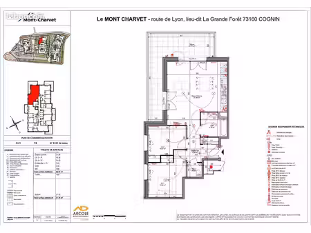 appartement 3 pièces 69 m²