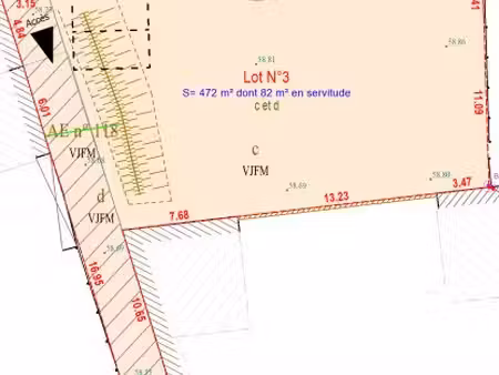 terrain constructible viabilisé