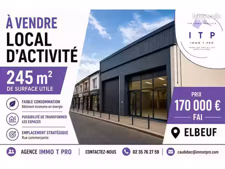 local 245 m² elbeuf