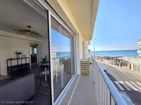 t2 cabine d'exception - entierement renove - vue laterale mer