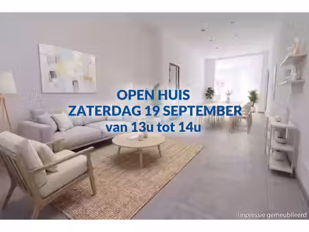 open huis zaterdag 19 september van 13u tot 14u
