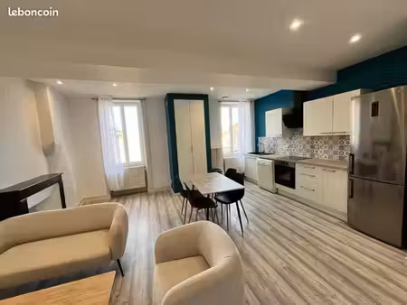 appartement meublé 55 m2- 2 chambres -centre-ville la clayette - 480