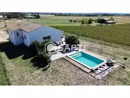 maison en campagne avec piscine