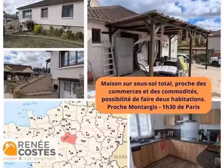 vente en nue propriété - f72-h76 ans - amilly (45200)