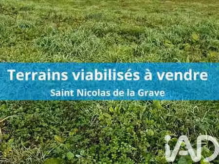 vente terrain à saint-nicolas-de-la-grave (82210) : à vendre / 522m² saint-nicolas-de-la-g