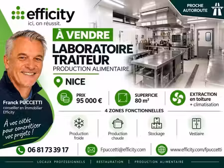vente locaux professionnels 80 m² à nice (06000)  70 833 €