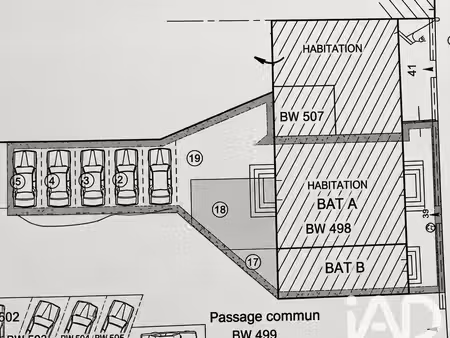 vente parking 11 m²