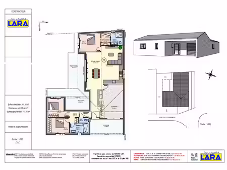 vente maison neuf 4 pièces 107m2 saint-rogatien - 394600 € - surface privée