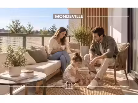 vente appartement neuf 3 pièces 65m2 mondeville - 247000 € - surface privée