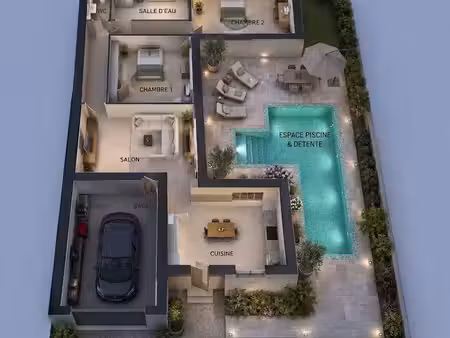 maison 76 m² -terrain 330m²