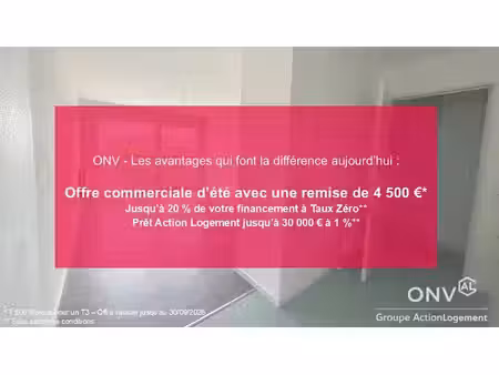 vente appartement 3 pièces 61.3 m² à begles (33130)  185 800 €