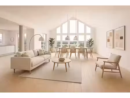maison d'architecte vue panoramique  d’une superficie de 144 m²  sur sous-sol de 56 m² édi