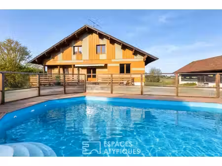 chalet familial  entre nature et frontière suisse