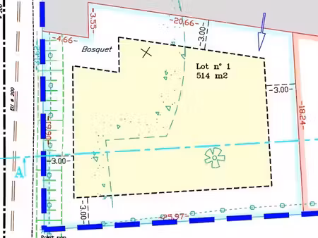 vente terrain 514 m² à trouville-sur-mer (14360)  200 000 €