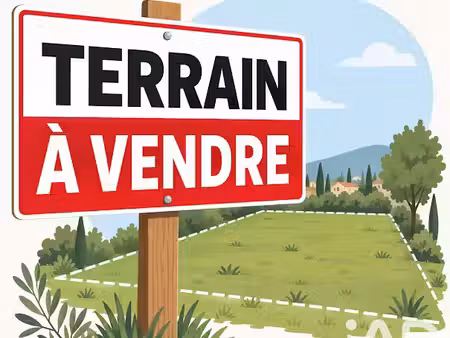 vente terrain 1400 m² à pourrières (83910)  270 000 €