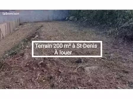 terrain à st-denis 200 m² - à louer