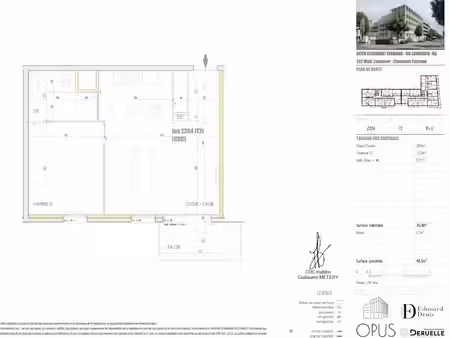 location appartement 2 pièces 45 m² à clermont-ferrand (63000)  621 €