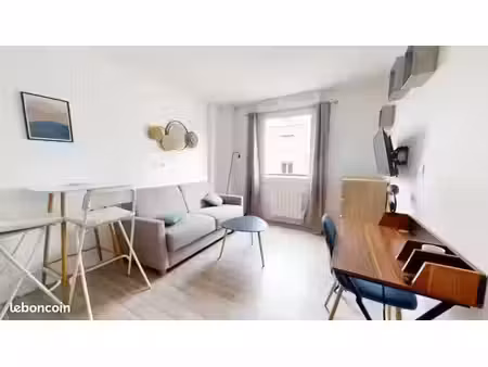 location meublée appartement 2 pièces 19 m² à lyon 7ème (69007)  650 €
