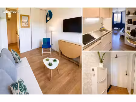 studio meublé climatisé – résidence sécurisée avec parking & services – le tholonet (aix-e
