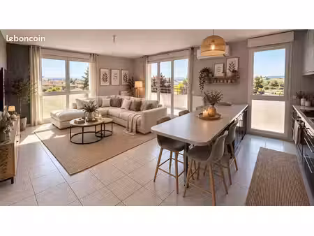 appartement t4 de 81 m² au dernier étage avec ascenseur + garage double – mions