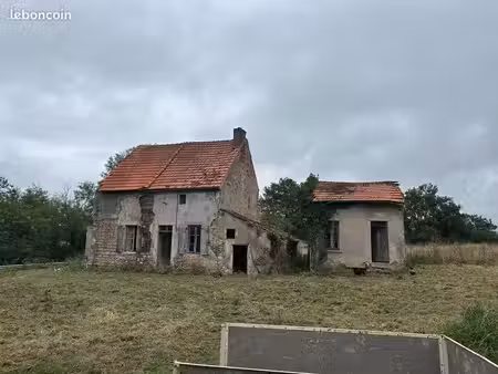 terrain avec maison à rénover