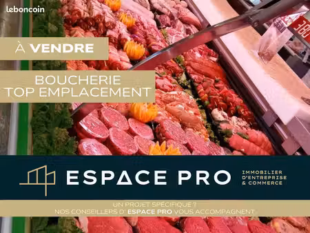 boucherie  fonds de commerce 80 m² caen