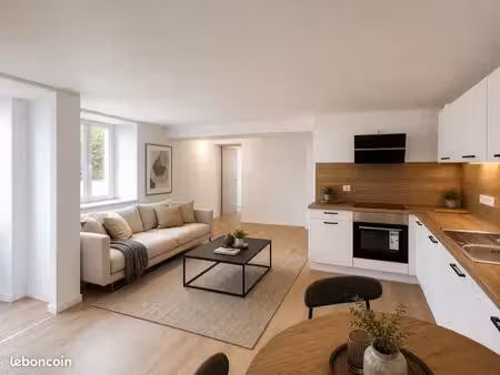 t3 75 m² entièrement rénové – 2 chambres – 2 sdb – gare tgv frasne