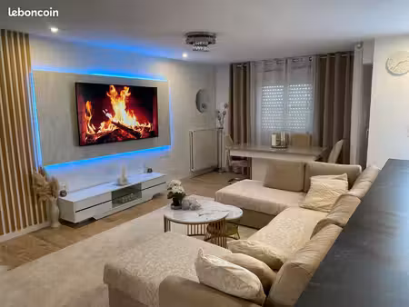 saint-herblain – bel appartement t3 de 80 m² entièrement rénové – balcon  parking privé  c