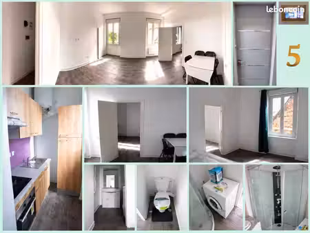 appartement rénové et meublé – centre-ville – internet offert