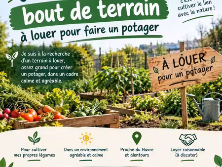 recherche petit bout de terrain
