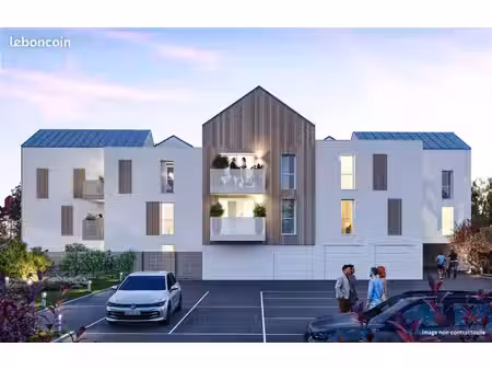 à louer plouzané – appartement t2 neuf de 45 m² avec balcon et place de parking