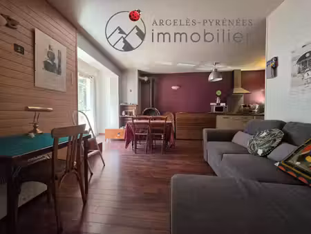 cauterets appartement t3 de 54 m2 balcon - jardin et par