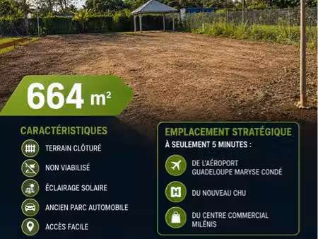 location de terrain au abymes