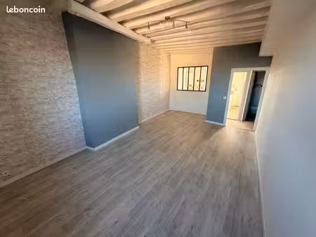 appartement 3 pièces 50m² avec poutres apparentes