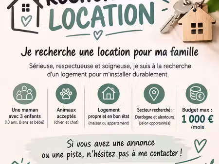 recherche maison location