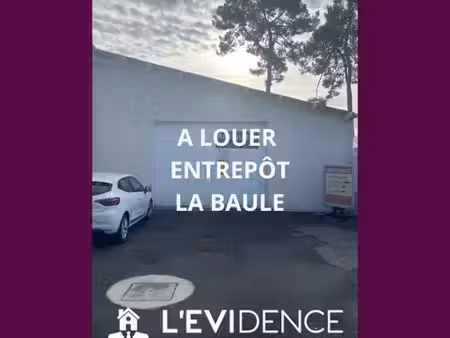 a louer local de stockage/entrpôt de 450m2 à la baule