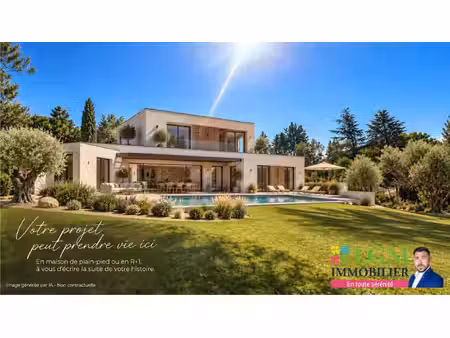 vergèze 1010 m² constructibles  hors lotissement  secteur recherché