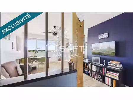 bel appartement rénové avec balcon  cave et garage