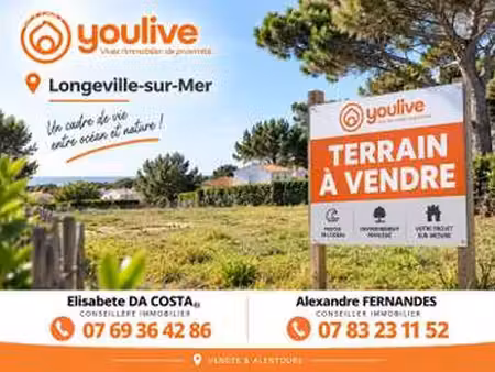 vente terrain à longeville-sur-mer (85560) : à vendre / 601m² longeville-sur-mer