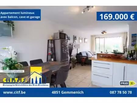 appartement à vendre à rue de liège 133 kelmis (vbe68726)
